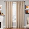 Softline Home Fashions Athens Diamond Drapery Panels in Natural color.