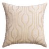 Softline Home Fashions Athens Ikat Decorative Pillow in Ecru color.