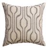 Softline Home Fashions Athens Ikat Decorative Pillow in Pewter color.