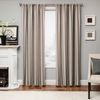 Softline Home Fashions Athens Mirror Drapery Panels in Pewter color.