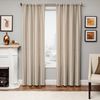 Softline Home Fashions Athens Mirror Drapery Panels in Sage color.