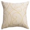 Softline Home Fashions Athens Scroll Decorative Pillow in Ecru color.