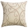 Softline Home Fashions Athens Scroll Decorative Pillow in Linen color.