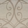Softline Home Fashions Athens Scroll Drapery Panels Swatch in Linen color.