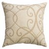 Softline Home Fashions Athens Scroll Decorative Pillow in Natural color.