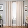 Softline Home Fashions Athens Solid Drapery Panels in Ecru color.