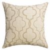 Softline Home Fashions Athens Tile Decorative Pillow in Natural color.