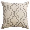 Softline Home Fashions Athens Tile Decorative Pillow in Pewter color.