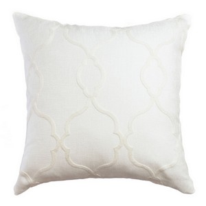 Softline Home Fashions Carlisle Decorative Pillow in White color.