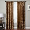 Softline Home Fashions Casablanca Drapery Panels in Gold/Chocolate color.