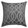 Softline Home Fashions Exeter Decorative Pillow in Pewter color.