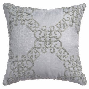 Softline Home Fashions Larissa Decorative Pillow in Grey Grey color.