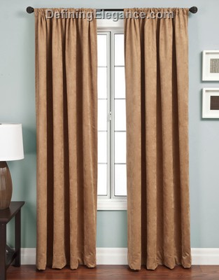 Softline Luxury Drapery Panels are available in 7 color combinations.