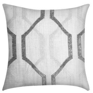 Softline Home Fashions Drapery Montclair Panel and Pillow - White Silver