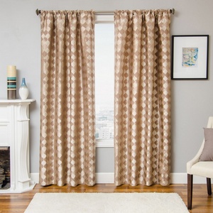 Softline Home Fashions Palmira Drapery Panels in Latte color.