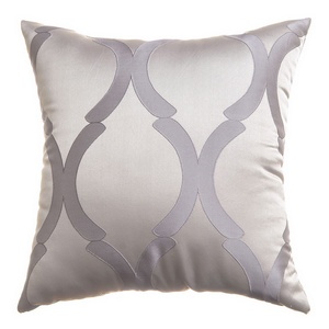 Softline Home Fashions Savannah Decorative Pillow in Platinum color.