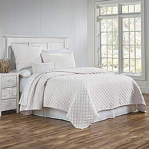 TL at home Bedding Louisa Coverlet & Shams - Ivory