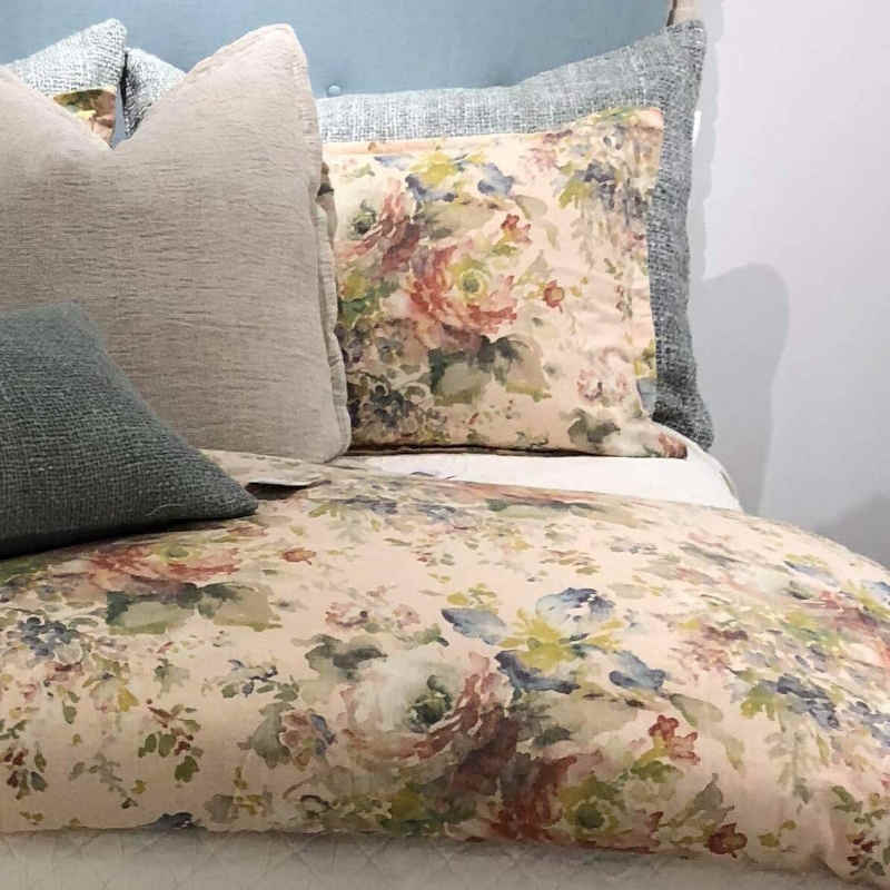 TL at home Skylar Duvet & Sham & Decorative Pillow - Blush Color
