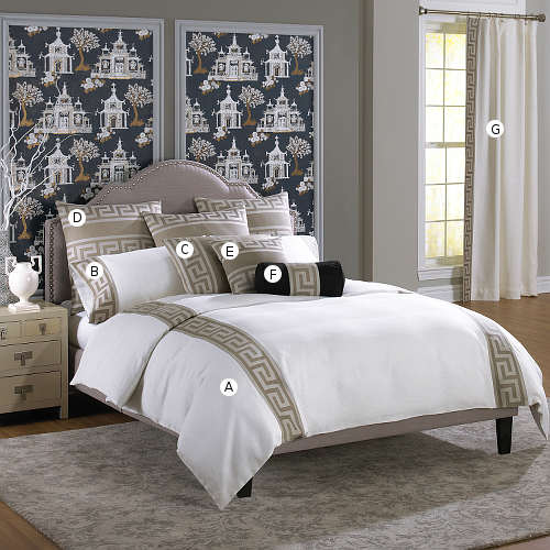 Wildcat Territory Milos Key Pewter Bedding Collection.
